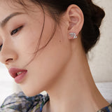 925 Silver Virgo Stud Earrings, Fine Jewelry Gift