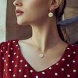 925 Silver Rat Coin Necklace for Women Plated Pendant Original Necklaces