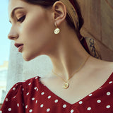 925 Silver Rat Coin Necklace for Women Plated Pendant Original Necklaces