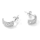 925 Silver Star Stud Earrings Zirconium Wedding Gift