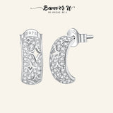 925 Silver Star Stud Earrings Zirconium Wedding Gift