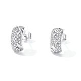 925 Silver Star Stud Earrings Zirconium Wedding Gift