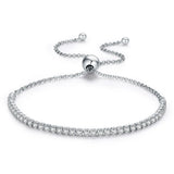 925 Sterling Silver Sparkling Strand Women's Tennis Bracelet