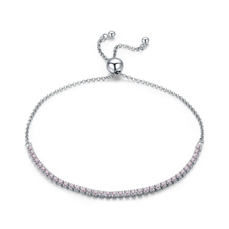 925 Sterling Silver Sparkling Strand Women's Tennis Bracelet