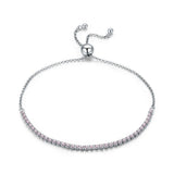 925 Sterling Silver Sparkling Strand Women's Tennis Bracelet