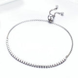 925 Sterling Silver Sparkling Strand Women's Tennis Bracelet