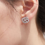 925 Sterling Silver Cancer Mono-Ear Stud Earrings for Women