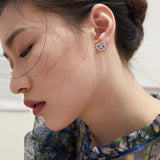 925 Sterling Silver Cancer Mono-Ear Stud Earrings for Women