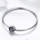 925 Silver CZ Moon & Star Bracelet S925 SCB080