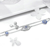 Sterling Silver Eyes Link Women Bracelets for Women Jewelry