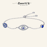 Sterling Silver Eyes Link Women Bracelets for Women Jewelry