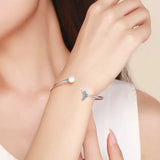 925 Sterling Silver Mermaid's Tail Cuff Bracelet