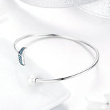 925 Sterling Silver Mermaid's Tail Cuff Bracelet
