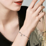 925 Silver Snowflake Women Bracelet Chain Link BSB001