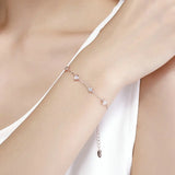 925 Silver Heart Bracelet Lobster Clasp Sterling Silver Jewelry