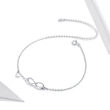 925 Silver Infinite Chain Anklet for Women SCT019