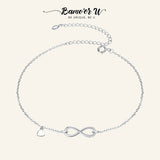 925 Silver Infinite Chain Anklet for Women SCT019