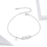 925 Silver Infinite Chain Anklet for Women SCT019