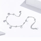 925 Silver Geometric Anklet Summer Foot Jewelry SCT011