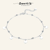 925 Silver Geometric Anklet Summer Foot Jewelry SCT011