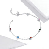 Colorful Summer Bracelet Sterling Silver for Girl SCB184
