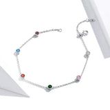 Colorful Summer Bracelet Sterling Silver for Girl SCB184