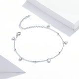 S925 Chain Bracelet Sterling Silver Loving Heart Link Bracelet