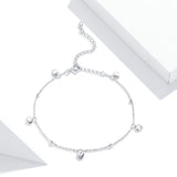 S925 Chain Bracelet Sterling Silver Loving Heart Link Bracelet