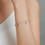 925 Silver Opal Stones Bracelet for Women