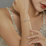 925 Silver Butterfly Chain Bracelet for Women SCB197