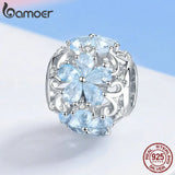 Winter Collection 925 Sterling Silver Snowflake CZ Charms for Bracelets