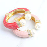 Gold Plated Crystal Bangle Bracelet