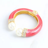 Gold Plated Crystal Bangle Bracelet