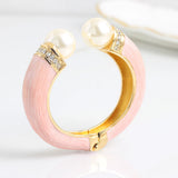 Gold Plated Crystal Bangle Bracelet