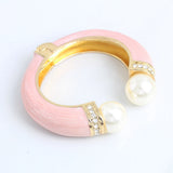Gold Plated Crystal Bangle Bracelet