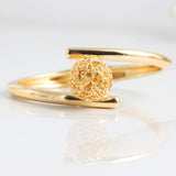 Stunning Silver Bangle with Intricate Design