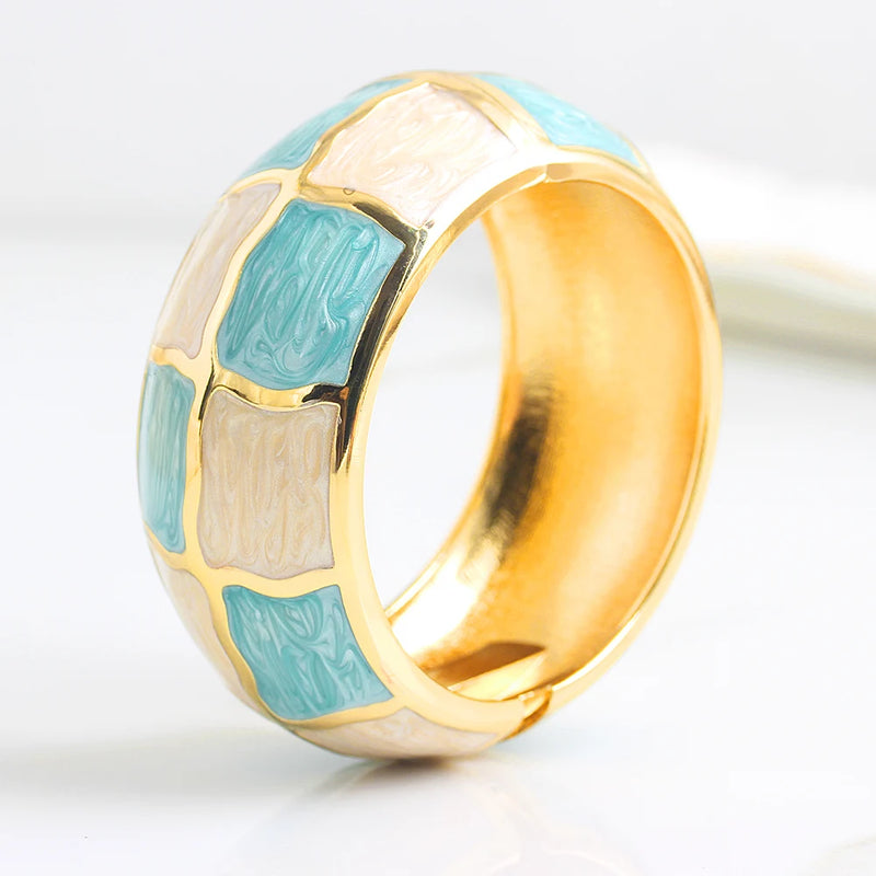 Bohemian Style Gold Bangle Bracelet
