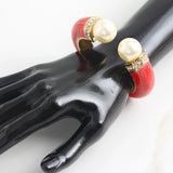 Gold Plated Crystal Bangle Bracelet