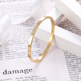 Cubic Zircon Bracelet Stainless Steel Women Wedding Party Jewelry
