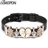 Heart to Heart Stainless Steel Beads Bracelets