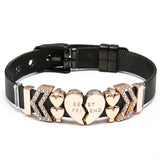 Heart to Heart Stainless Steel Beads Bracelets