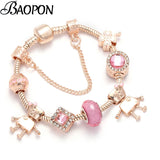 Vintage Silver Plated Crystal Charm Bracelet - Women's Fine Jewelry Gift
