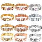 Endless LOVE MOM Slide Charm Mesh Bracelets Set Child Keeper Bangles