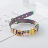 Lemon Bicycle Slide Beads Stainless Steel Bracelet