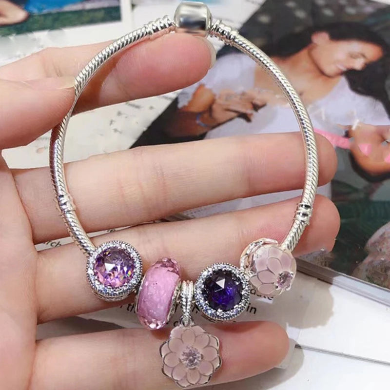DIY Star & Feather Beads Charms Bracelets For Women