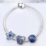 DIY Star & Feather Beads Charms Bracelets For Women