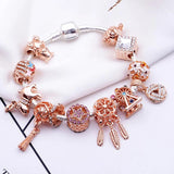 Bella Beads Charm Bracelet HAPPY Pendant DIY Jewelry