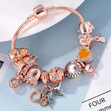 Bella Beads Charm Bracelet HAPPY Pendant DIY Jewelry