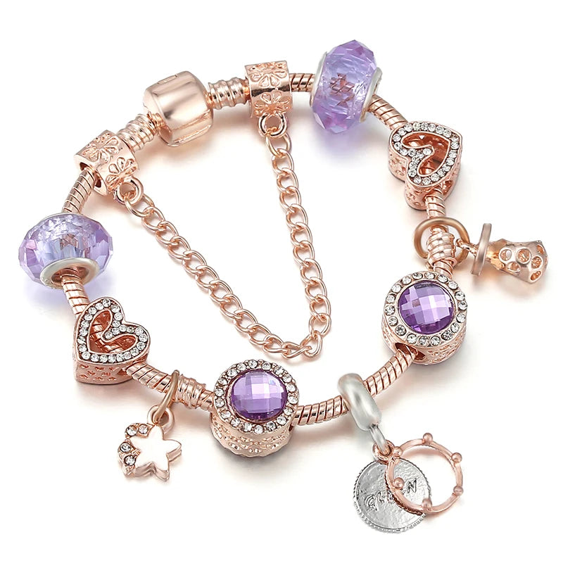 Bella Beads Charm Bracelet HAPPY Pendant DIY Jewelry