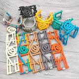 Boho Bangle Charm Bracelets Rubber Punk Jewelry